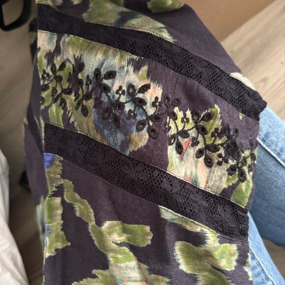 LoveShackFancy Nayeem Bustier Top Deep Blue Size 4 - Picture 4 of 5